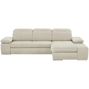 switch Ecksofa aus Mikrofaser Avilla ¦ beige ¦ Maße (cm): B: 285 H: 86 T: 187.0