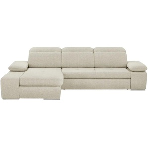 switch Ecksofa aus Mikrofaser Avilla ¦ beige ¦ Maße (cm): B: 285 H: 86 T: 187.0