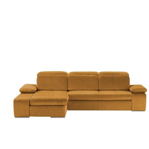 switch Ecksofa aus Mikrofaser Avilla ¦ gelb ¦ Maße (cm): B: 285 H: 86 T: 187.0