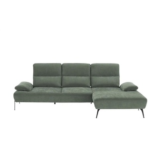 switch Ecksofa  Cesar ¦ grün ¦ Maße (cm): B: 288 H: 102 T: 183.0