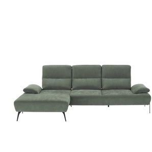 switch Ecksofa Cesar ¦ grün ¦ Maße (cm): B: 288 H: 102 T: 183.0
