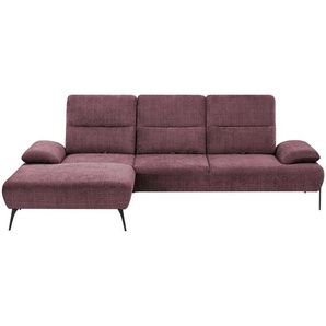switch Ecksofa  Cesar ¦ lila/violett ¦ Maße (cm): B: 288 H: 102 T: 183.0