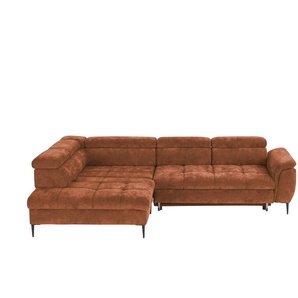 switch Ecksofa  Denver ¦ rot ¦ Maße (cm): B: 290 H: 94 T: 217.0