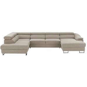 switch Ecksofa  Lavos ¦ beige ¦ Maße (cm): B: 346 H: 85 T: 221.0