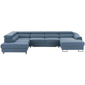 switch Ecksofa  Lavos ¦ blau ¦ Maße (cm): B: 346 H: 85 T: 221.0