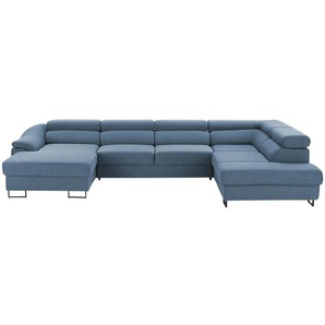 switch Ecksofa  Lavos ¦ blau ¦ Maße (cm): B: 346 H: 85 T: 221.0