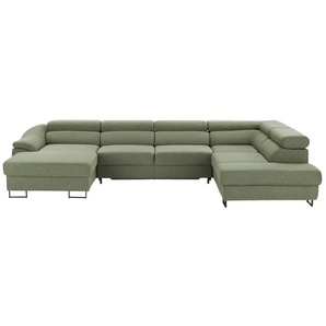 switch Ecksofa  Lavos ¦ grün ¦ Maße (cm): B: 346 H: 85 T: 221.0