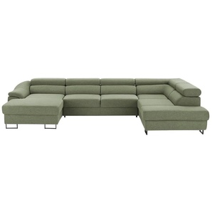 switch Ecksofa  Lavos ¦ grün ¦ Maße (cm): B: 346 H: 85 T: 221.0