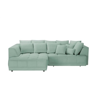 switch Ecksofa  Tiga ¦ grün ¦ Maße (cm): B: 285 H: 88 T: 205.0