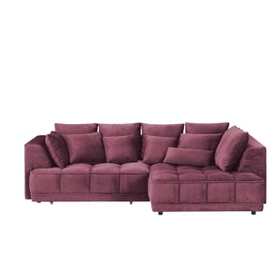 switch Ecksofa  Tiga ¦ lila/violett ¦ Maße (cm): B: 285 H: 88 T: 205.0