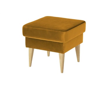 switch Hocker aus Samt Taco ¦ gelb ¦ Maße (cm): B: 49 H: 45 T: 49.0