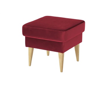 switch Hocker aus Samt Taco ¦ rot ¦ Maße (cm): B: 49 H: 45 T: 49.0