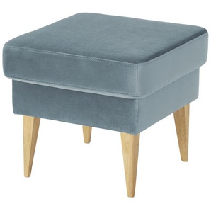 switch Hocker aus Samt Taco ¦ blau ¦ Maße (cm): B: 49 H: 45 T: 49.0