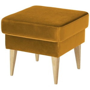 switch Hocker aus Samt Taco ¦ gelb ¦ Maße (cm): B: 49 H: 45 T: 49.0