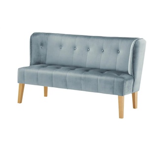 switch Küchensofa Samt  Bella ¦ blau ¦ Maße (cm): B: 158 H: 90 T: 72.0