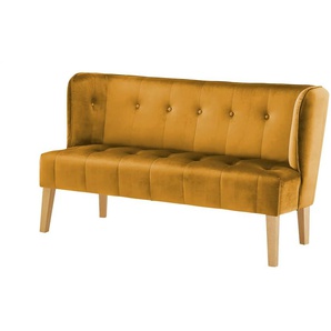 switch Küchensofa Samt  Bella ¦ gelb ¦ Maße (cm): B: 180 H: 90 T: 72.0