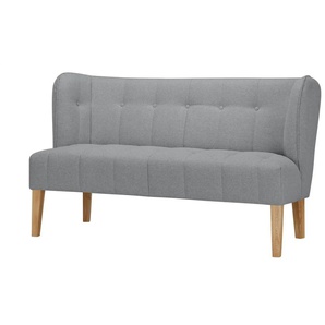 switch Küchensofa Samt  Bella ¦ grau ¦ Maße (cm): B: 158 H: 90 T: 72.0