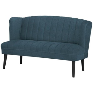 switch Küchensofa Samt  Rina ¦ blau ¦ Maße (cm): B: 156 H: 92 T: 76.0