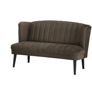switch Küchensofa Samt  Rina ¦ braun ¦ Maße (cm): B: 180 H: 92 T: 76.0