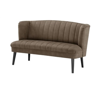 switch Küchensofa Samt  Rina ¦ braun ¦ Maße (cm): B: 180 H: 92 T: 76.0