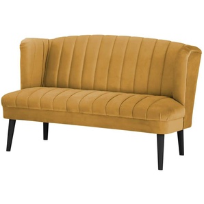 switch Küchensofa Samt  Rina ¦ gelb ¦ Maße (cm): B: 156 H: 92 T: 76.0