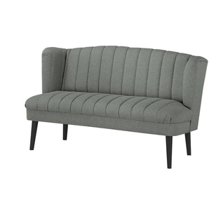 switch Küchensofa Samt  Rina ¦ grau ¦ Maße (cm): B: 156 H: 92 T: 76.0