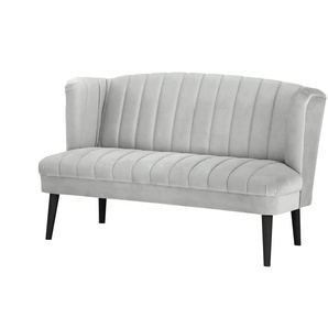 switch Küchensofa Samt  Rina ¦ grau ¦ Maße (cm): B: 180 H: 92 T: 76.0