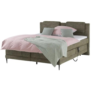 switch Motor-Boxspringbett  Wave ¦ grün ¦ Maße (cm): B: 190 H: 111
