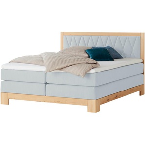 Switch Refresh Boxspringbett teilmassiv Endo ¦ grau ¦ Maße (cm): B: 160 H: 116