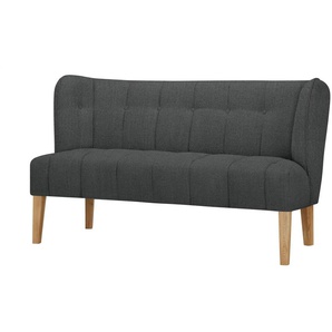 Switch Refresh Küchensofa Samt  Bella ¦ schwarz ¦ Maße (cm): B: 158 H: 90 T: 72.0
