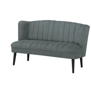 Switch Refresh Küchensofa Samt  Rina ¦ grau ¦ Maße (cm): B: 156 H: 92 T: 76.0