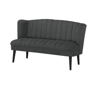 Switch Refresh Küchensofa Samt  Rina ¦ schwarz ¦ Maße (cm): B: 156 H: 92 T: 76.0
