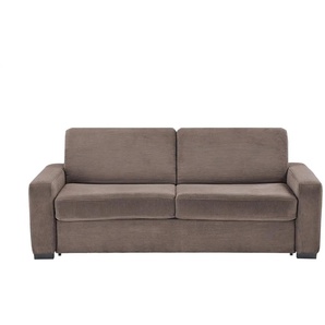switch Schlafsofa aus Cord Vanila ¦ braun ¦ Maße (cm): B: 220 H: 87 T: 98.0