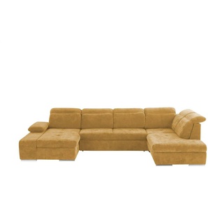 switch Wohnlandschaft  Avilla ¦ gelb ¦ Maße (cm): B: 355 H: 86 T: 234.0