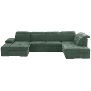 switch Wohnlandschaft  Avilla ¦ grün ¦ Maße (cm): B: 355 H: 86 T: 234.0