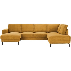 switch Wohnlandschaft aus Cord Brazil ¦ gelb ¦ Maße (cm): B: 303 H: 78 T: 200.0