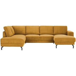switch Wohnlandschaft  aus Cord Brazil ¦ orange ¦ Maße (cm): B: 303 H: 78 T: 200.0
