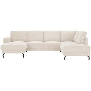 switch Wohnlandschaft  aus Cord Brazil ¦ weiß ¦ Maße (cm): B: 303 H: 78 T: 200.0