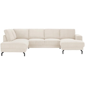 switch Wohnlandschaft  aus Cord Brazil ¦ weiß ¦ Maße (cm): B: 303 H: 78 T: 200.0