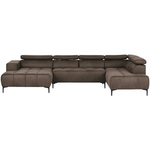 switch Wohnlandschaft  Caro ¦ braun ¦ Maße (cm): B: 350