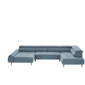 switch Wohnlandschaft  Mavel ¦ blau ¦ Maße (cm): B: 367 H: 93 T: 208.0