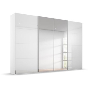 Synchron-Schwebetürenschrank Saligo, weiß, 316 x 235 cm