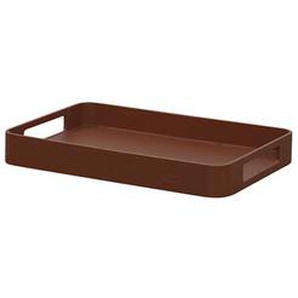 Tablett Club Cane-line Aluminium desert red grau, Designer Cane-line Design-Team, 5x35x24 cm
