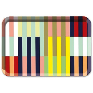 Tablett Havanna Streifen bunt mehrfarbig, Designer Remember, 2x44.5x29.5 cm