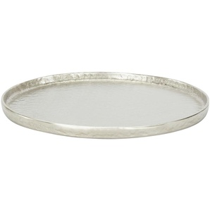 Tablett   ¦ silber ¦ Maße (cm): H: 2,5  Ø: 43