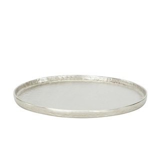 Tablett - silber - Materialmix - 2,5 cm - 43.0 | Möbel Kraft