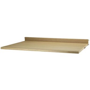 Tablett String® System holz natur / Schreibtisch - L 78 cm - String Furniture - Holz natur