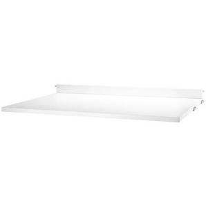 Tablett String® System holz weiß / Schreibtisch - L 78 cm - String Furniture - Weiß