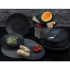 Tafelservice Soft Touch 30 x 31 x 34cm Schwarz