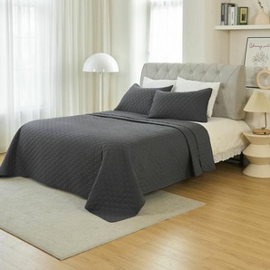 Tagesdecke Bettüberwurf mit 2 Kissenbezügen, Bettüberwurf Steppdecke 3 teilig leichte Überwurfdecke Bedspreads leichte Überwurfdecke Wohndecke für